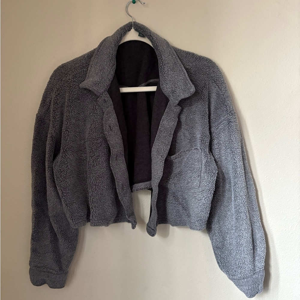 Wild Fable Charcoal Teddy Jacket